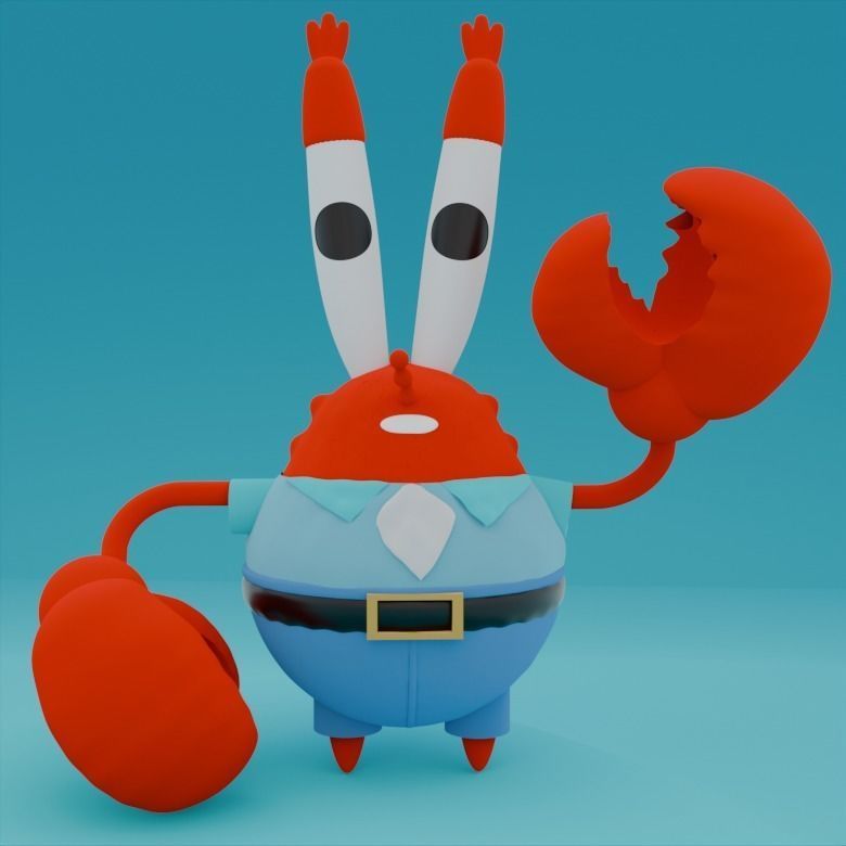 12 figures for 3D print of characters SpongeBob SquarePants 3D print model_4