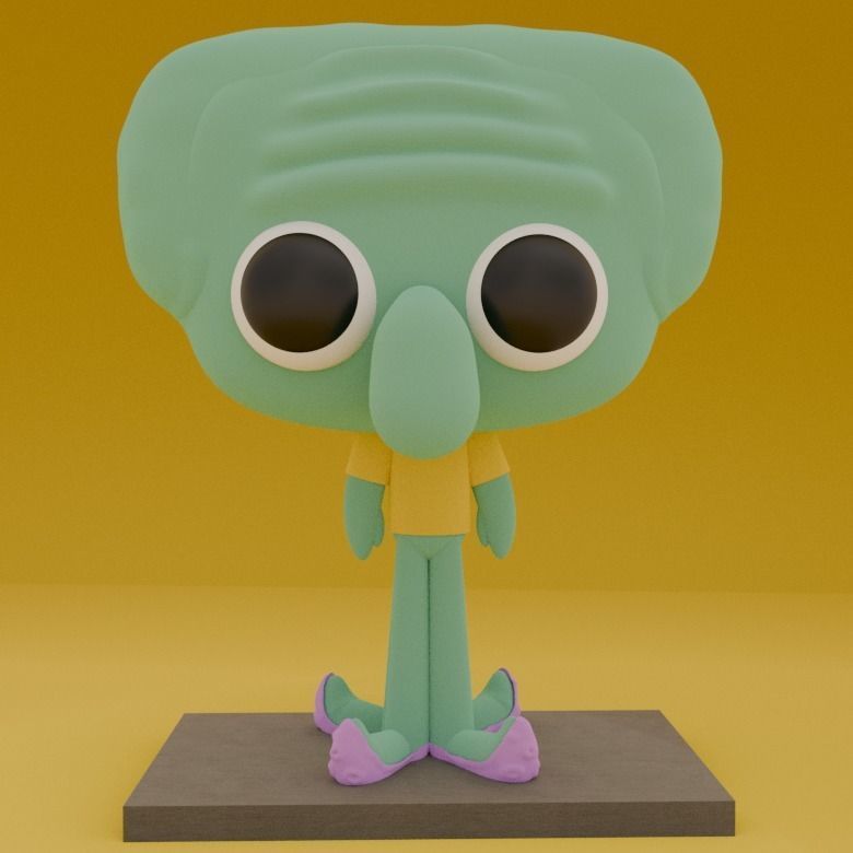 12 figures for 3D print of characters SpongeBob SquarePants 3D print model_11