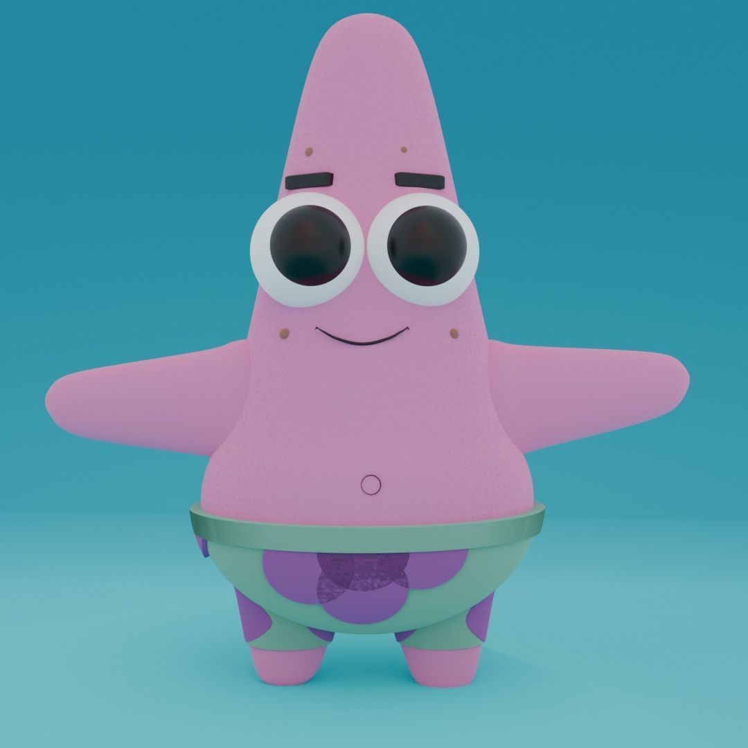 12 figures for 3D print of characters SpongeBob SquarePants 3D print model_12