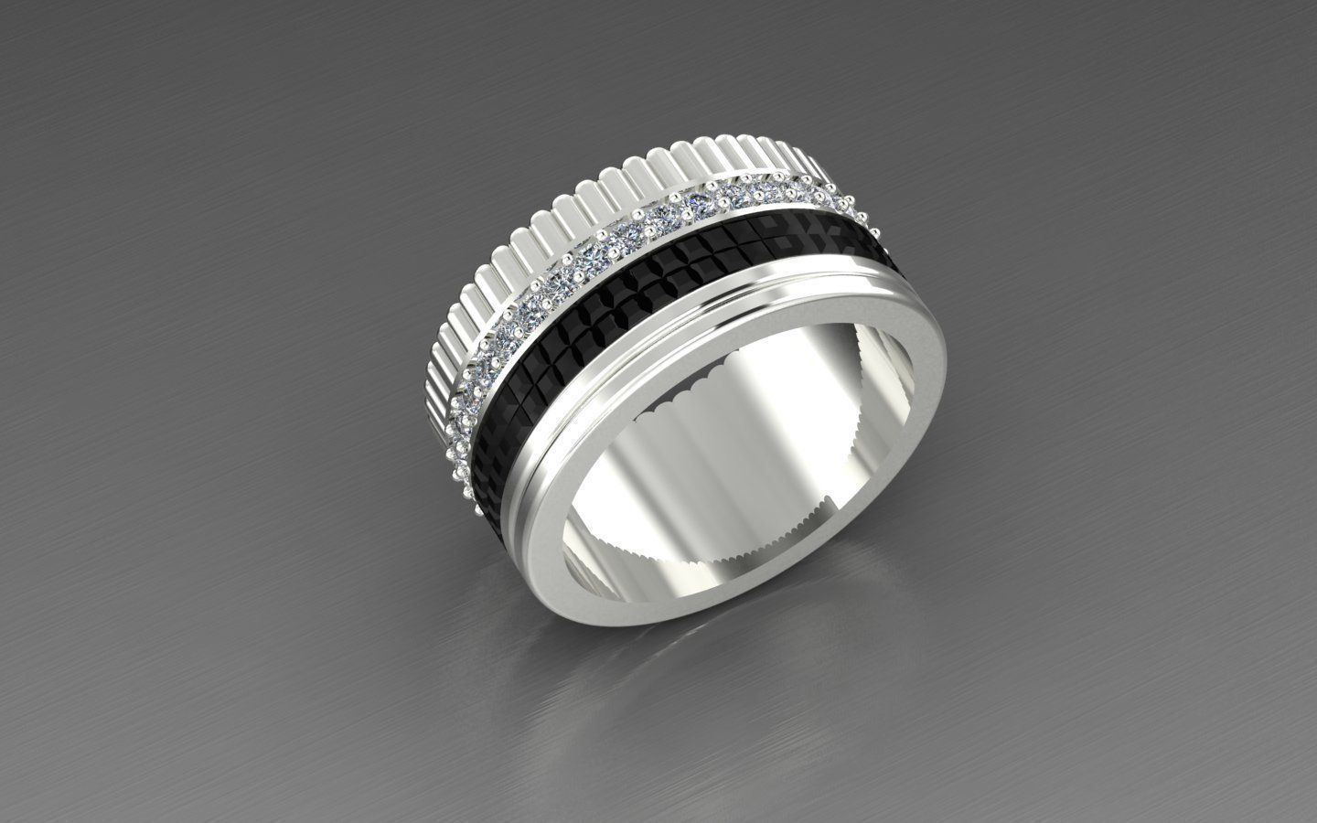 ring boucheron  3D print model_1
