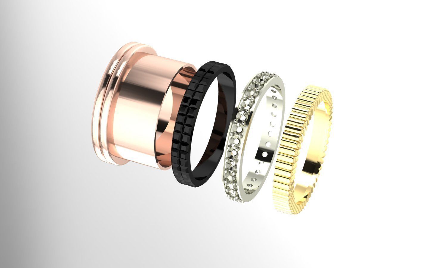 ring boucheron  3D print model_2