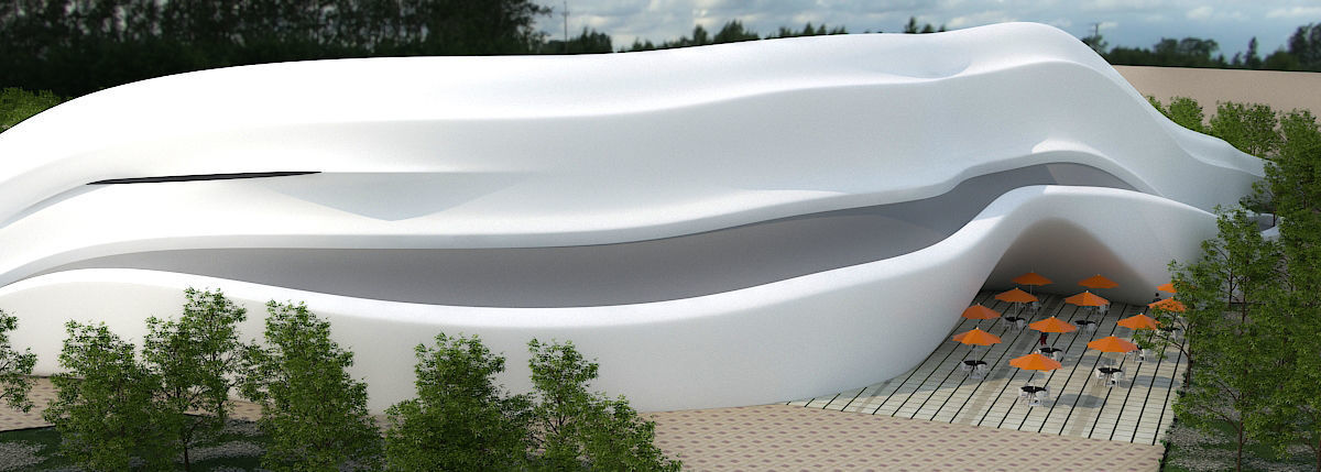 Parametric Building 3D model_2