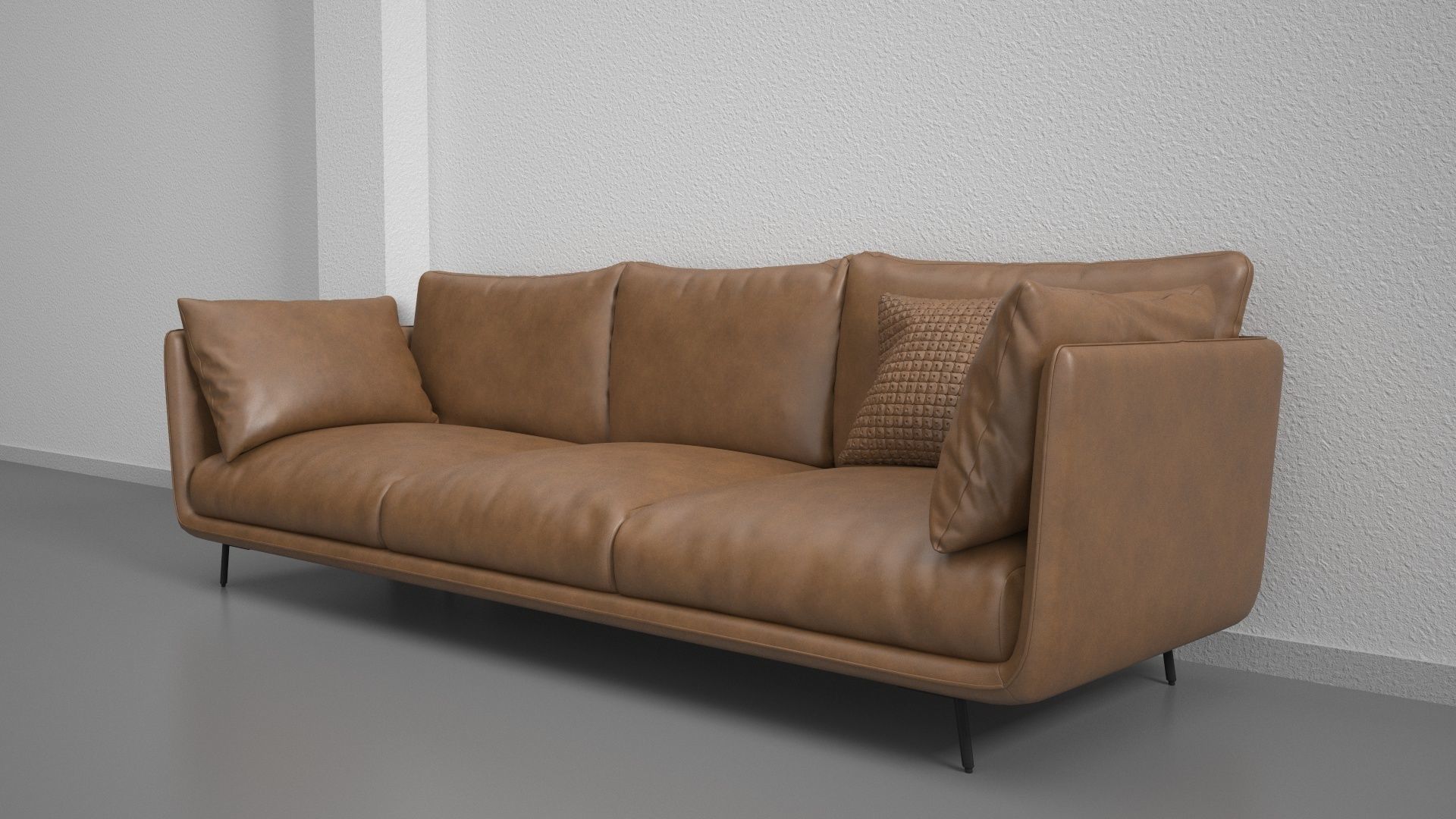 Leather Sofa  3D model_5