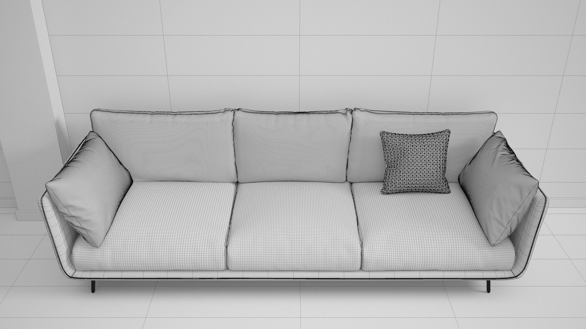 Leather Sofa  3D model_6