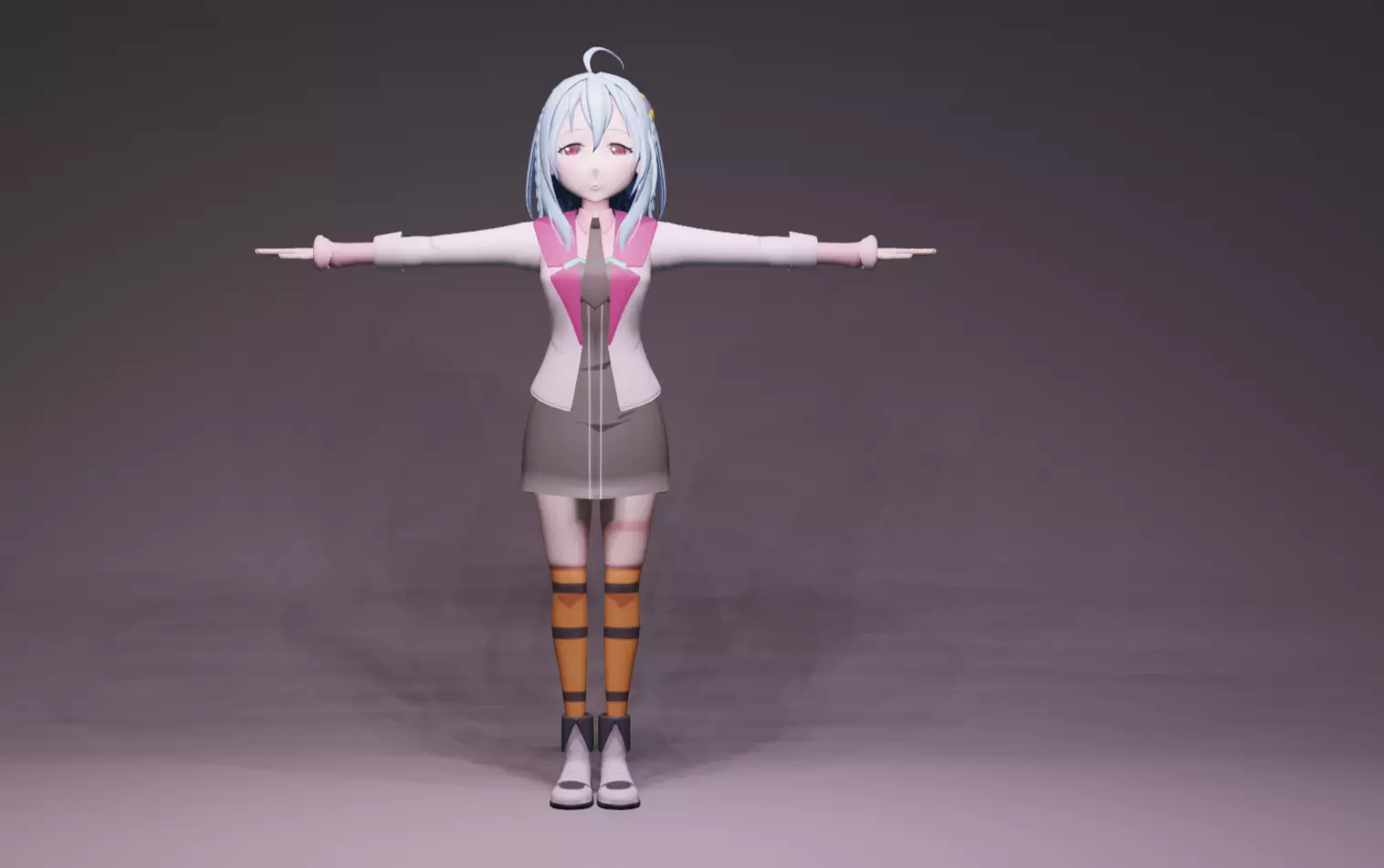 Anime Character - GTA Saya 3D model_0