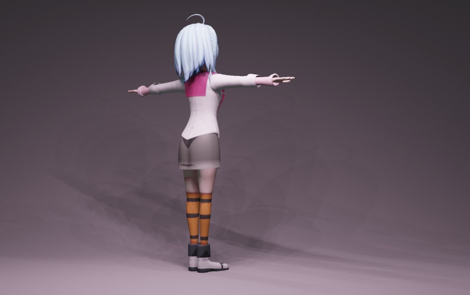 Anime Character - GTA Saya 3D model_3