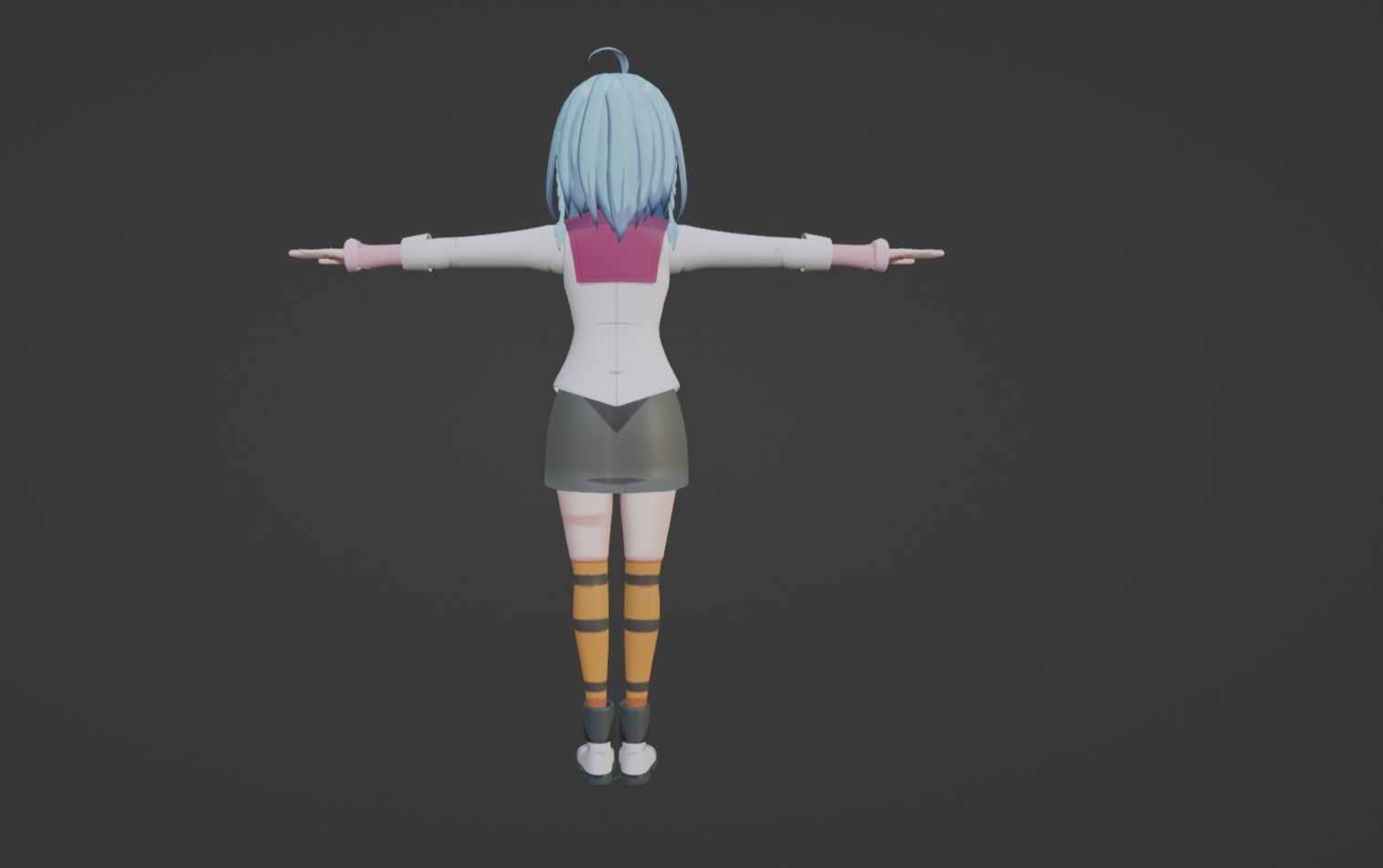 Anime Character - GTA Saya 3D model_10