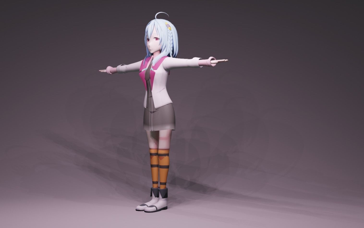Anime Character - GTA Saya 3D model_7