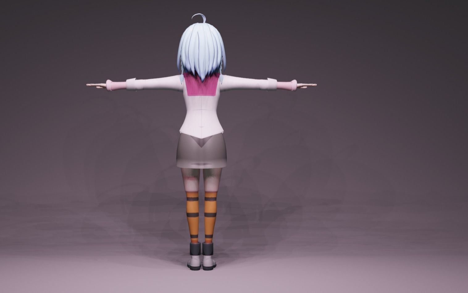 Anime Character - GTA Saya 3D model_4