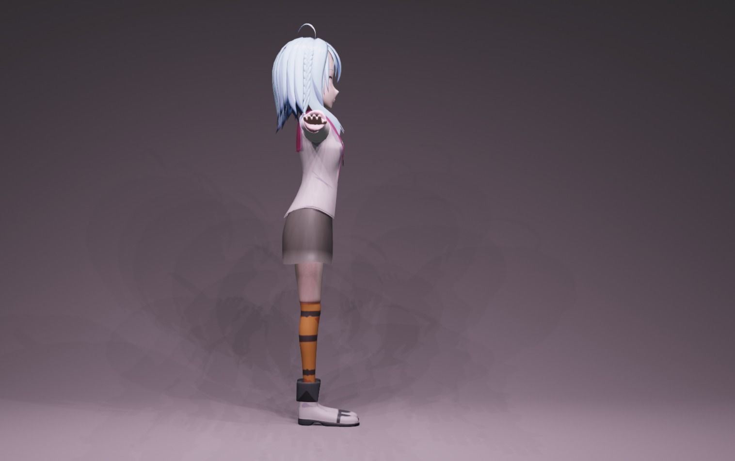 Anime Character - GTA Saya 3D model_2