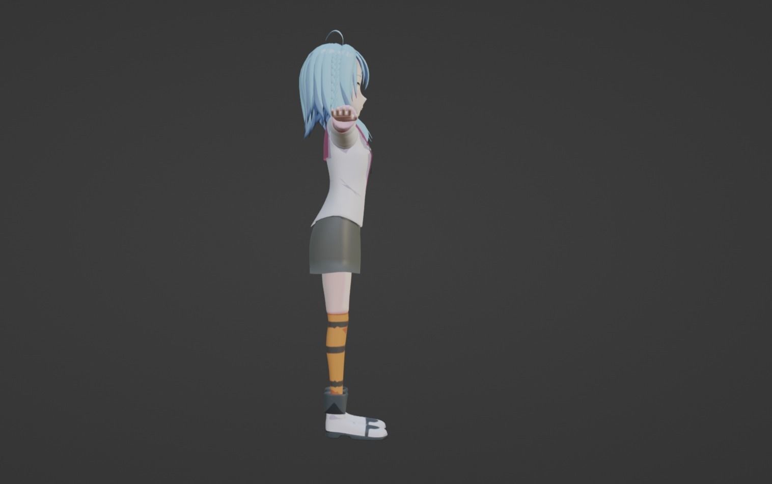 Anime Character - GTA Saya 3D model_9