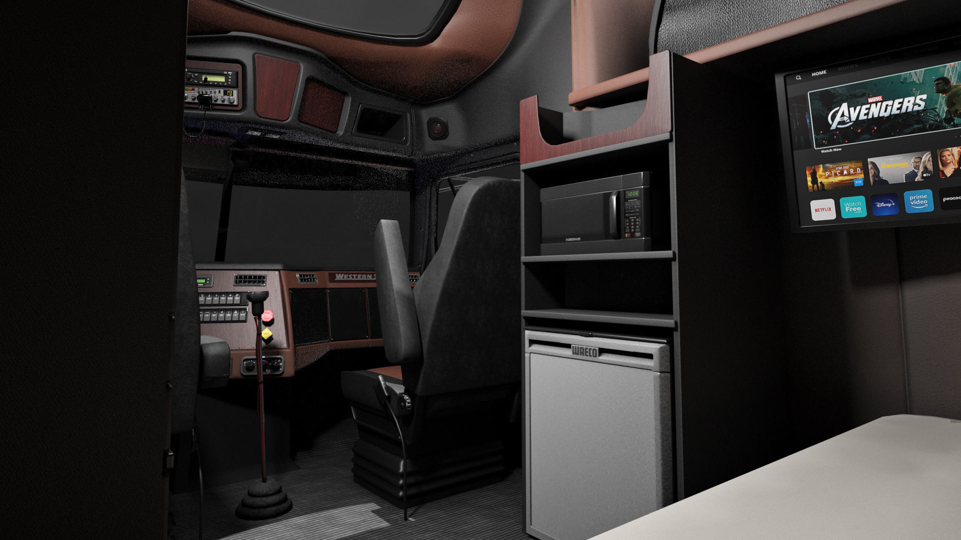Western Star 4900 EX Semi Truck 3D model_12