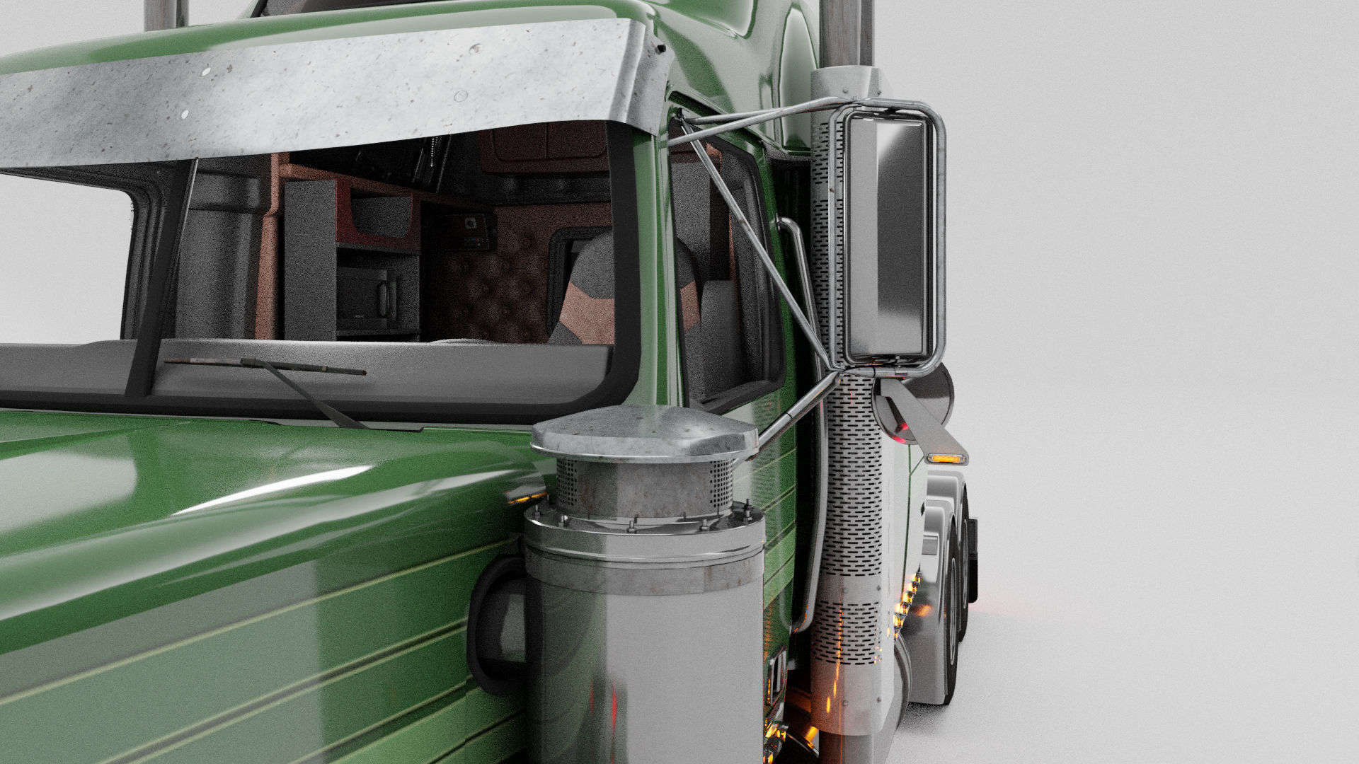 Western Star 4900 EX Semi Truck 3D model_9