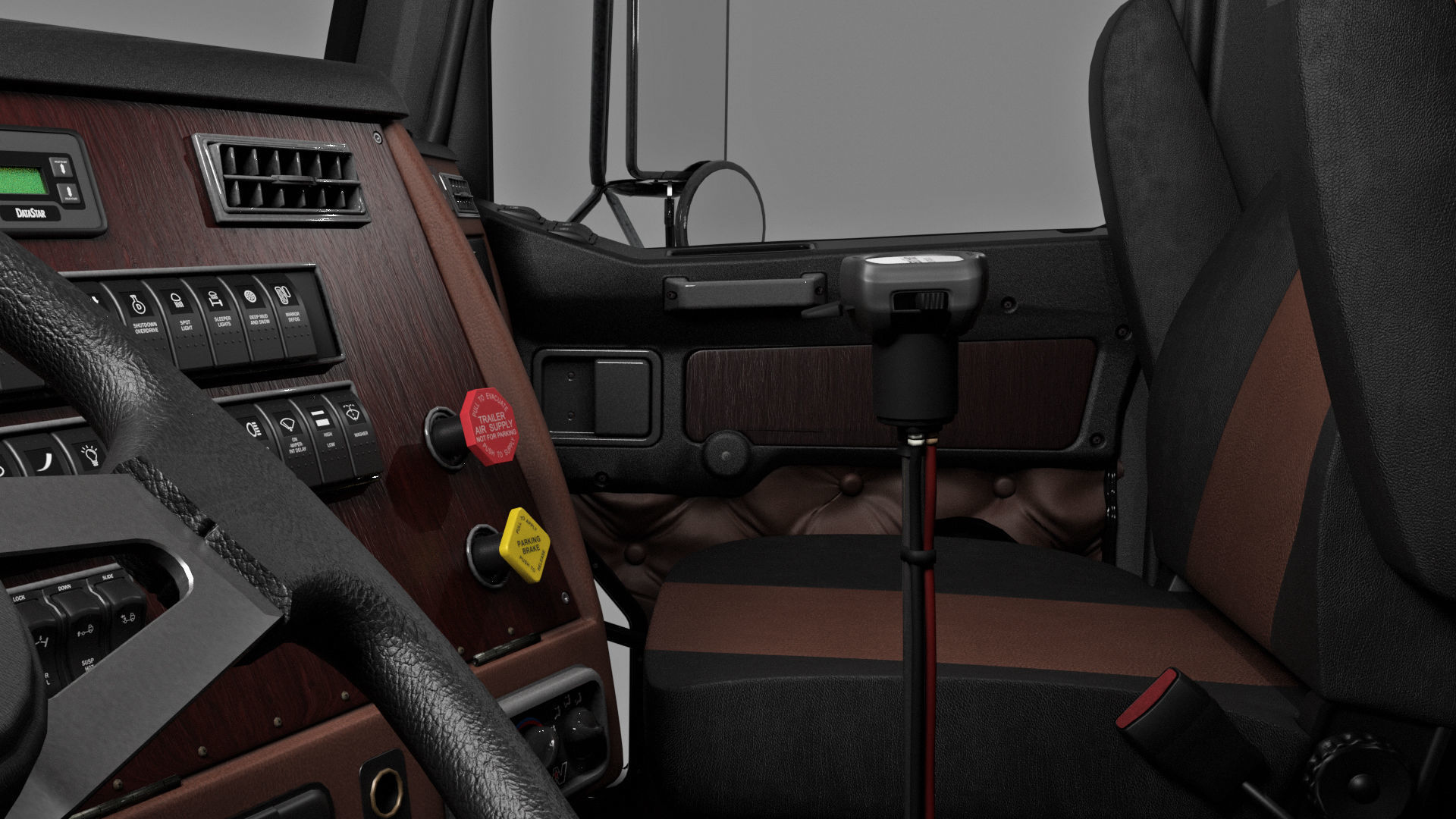 Western Star 4900 EX Semi Truck 3D model_17