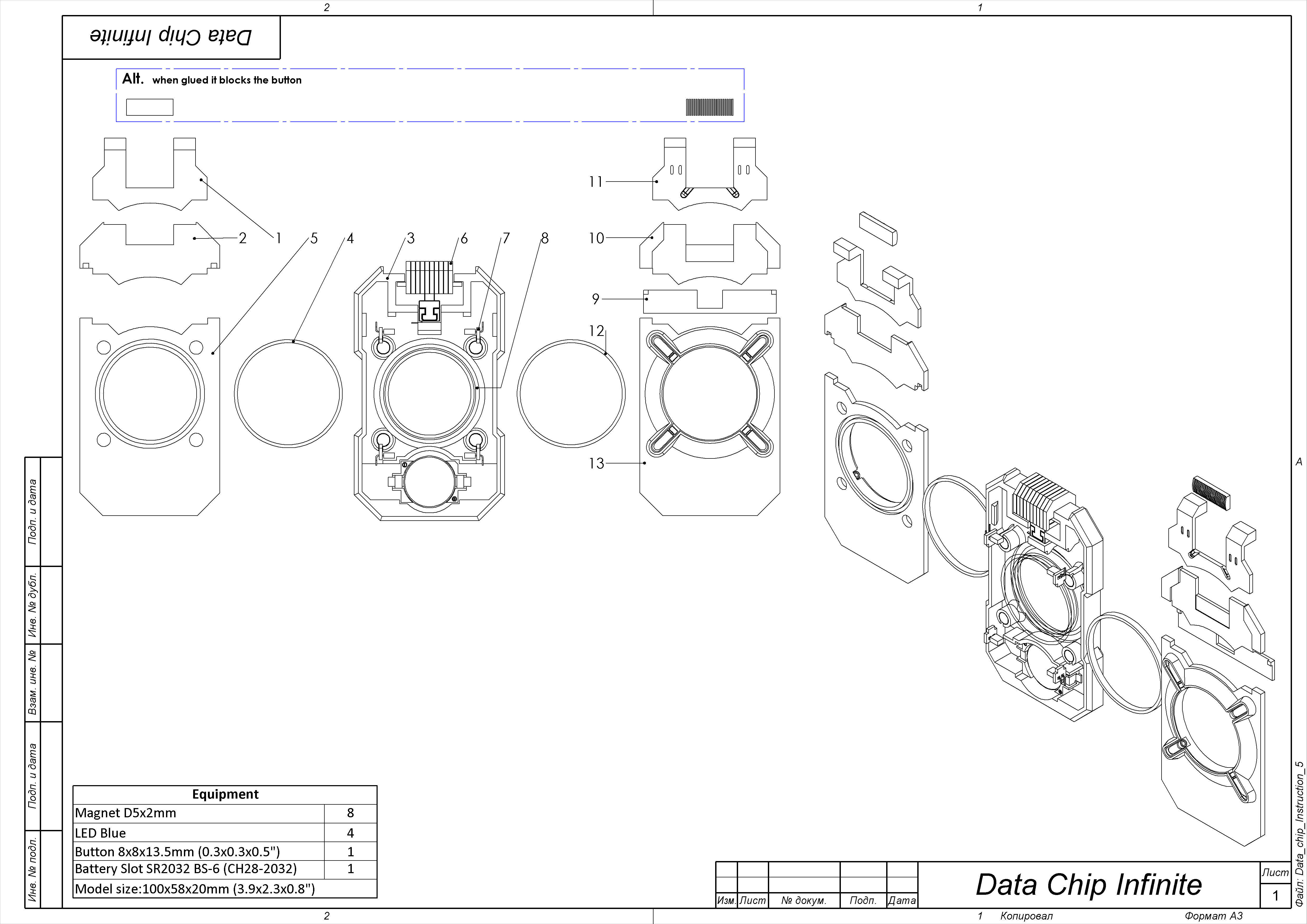 Data Chip - Halo Infinite - Printable - STL files - Personal Use 3D print model_10
