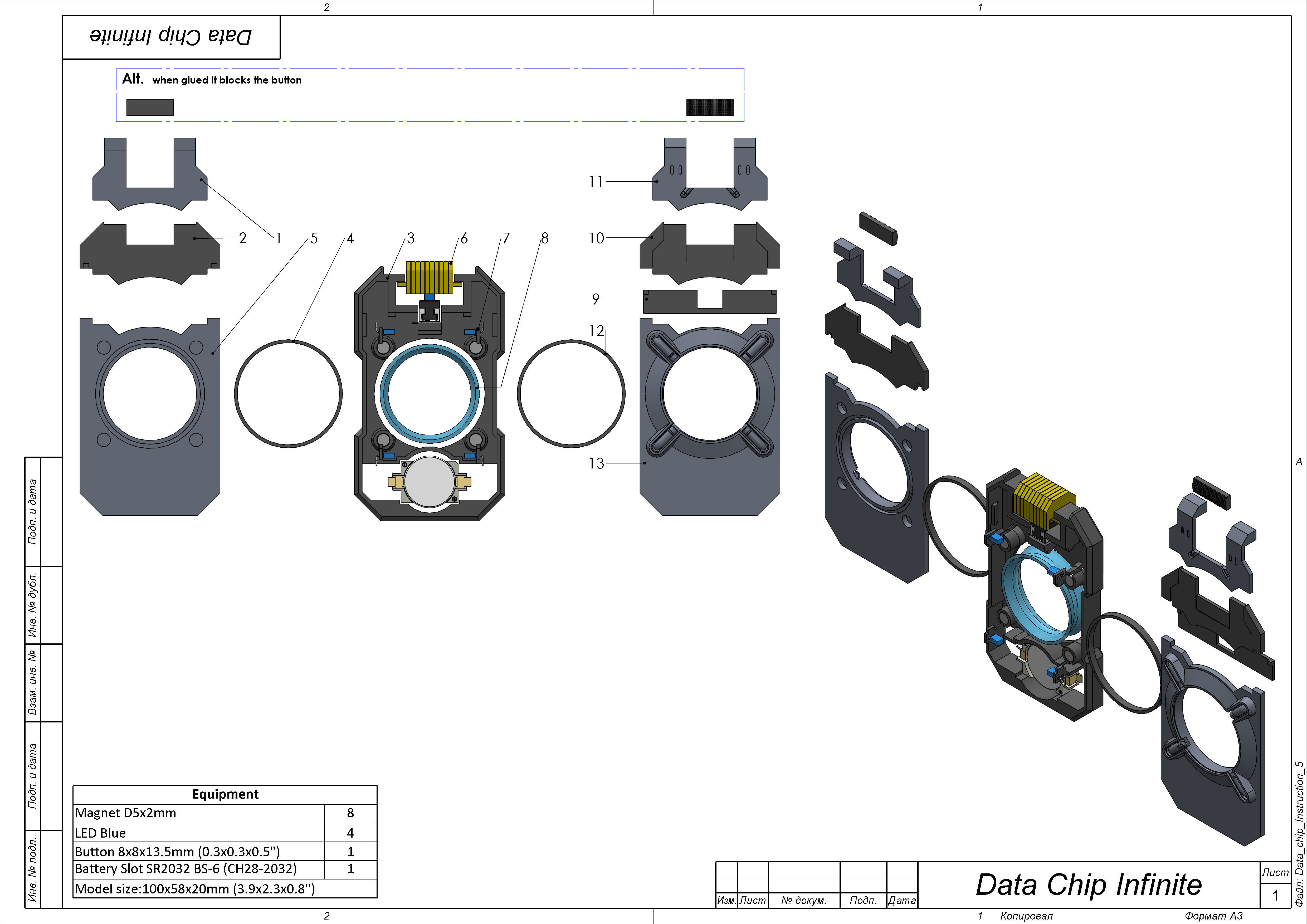 Data Chip - Halo Infinite - Printable - STL files - Personal Use 3D print model_12
