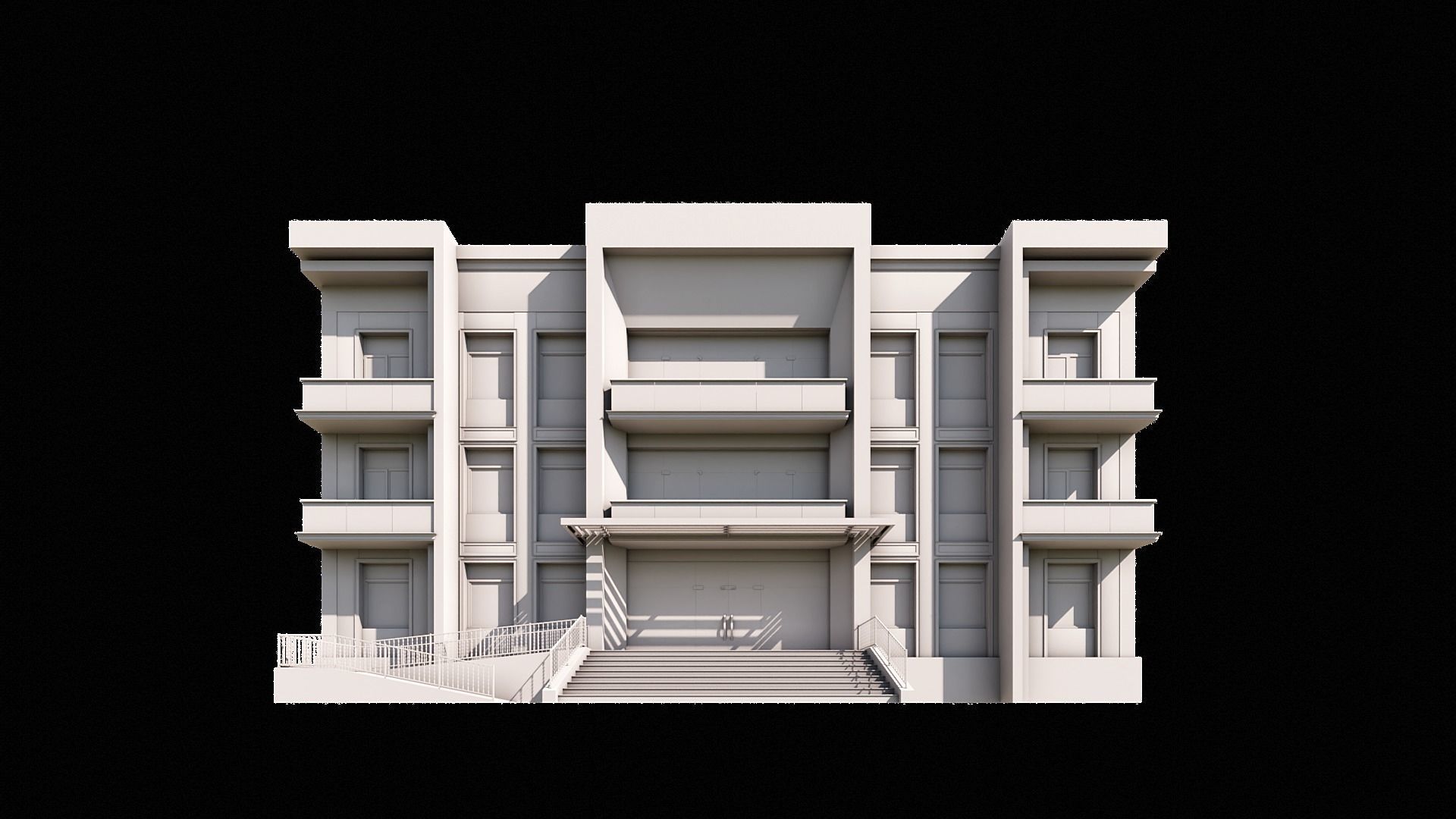 08 Multi-Story Apartment 3D model_2