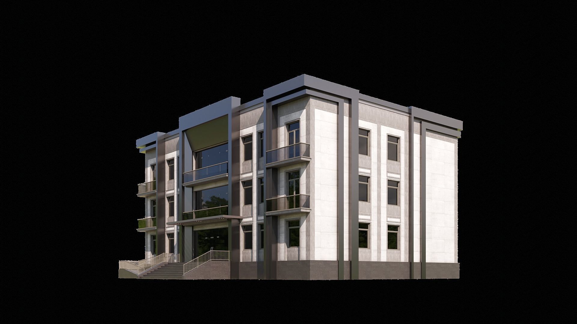 08 Multi-Story Apartment 3D model_5