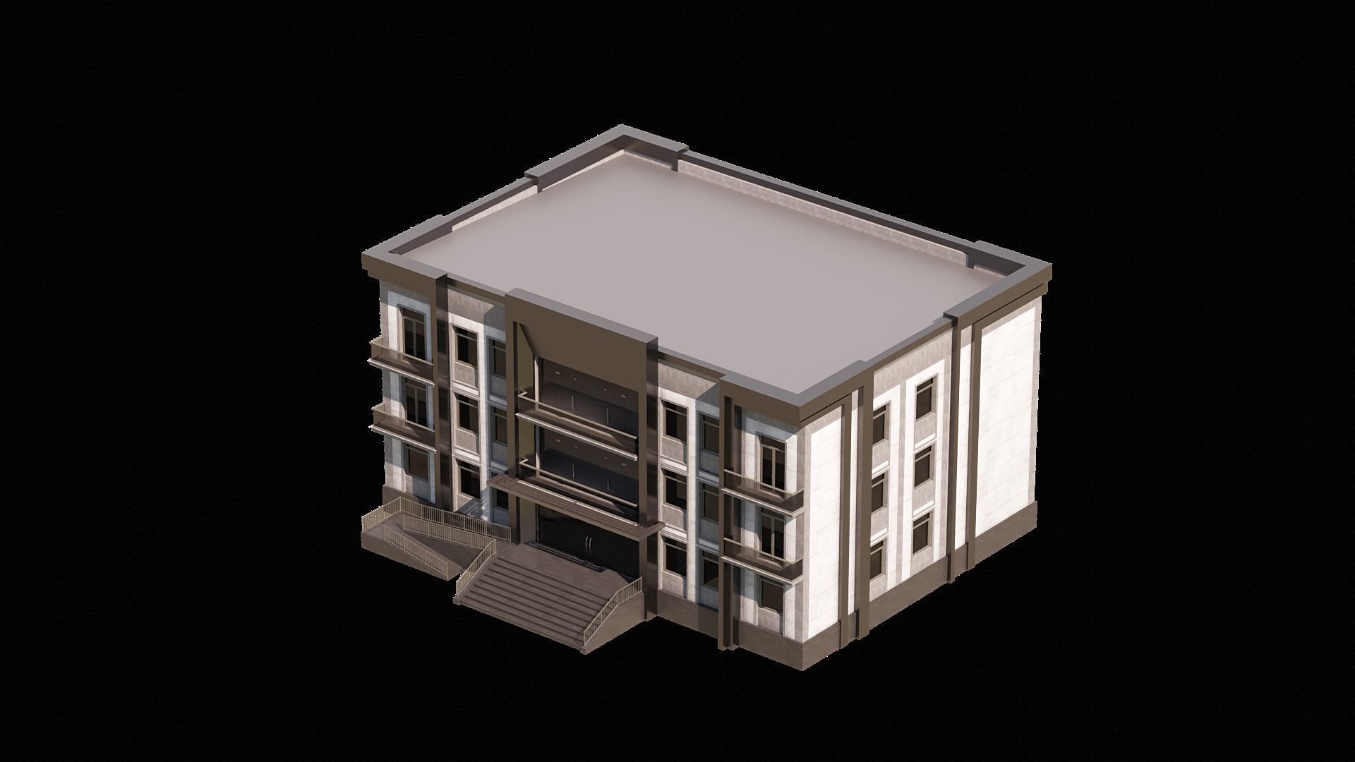 08 Multi-Story Apartment 3D model_9