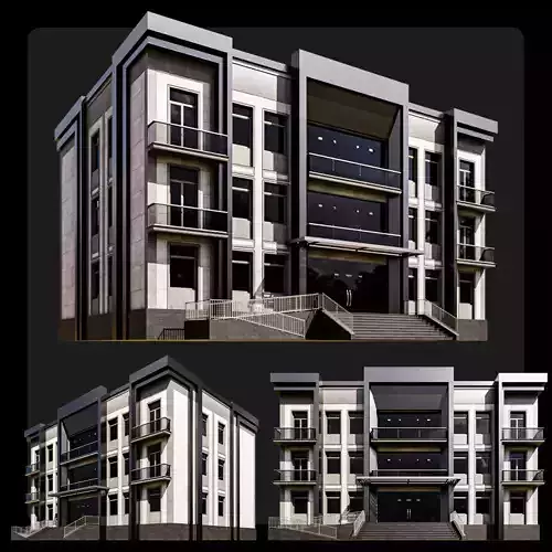 08 Multi-Story Apartment 3D model