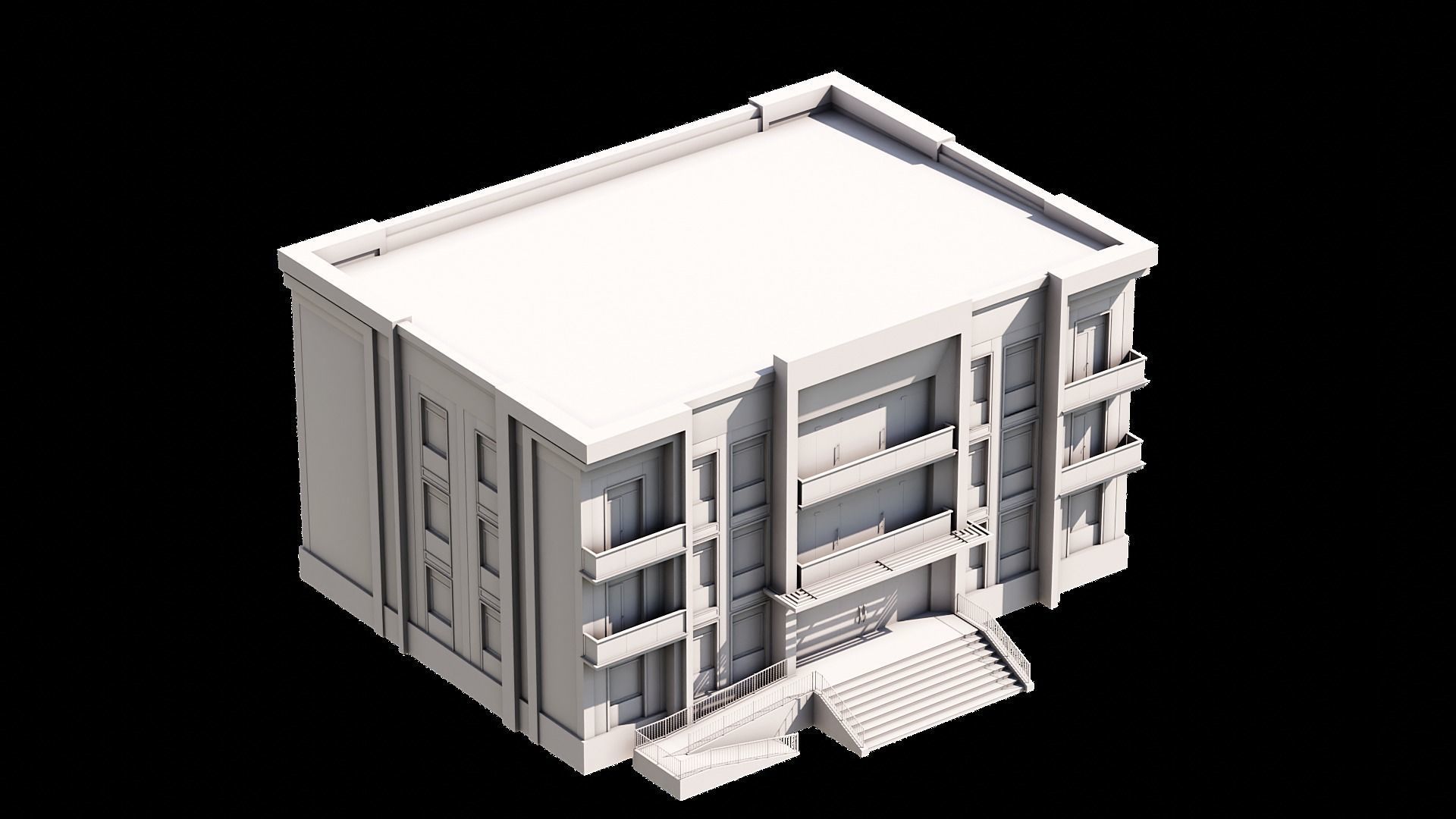 08 Multi-Story Apartment 3D model_8