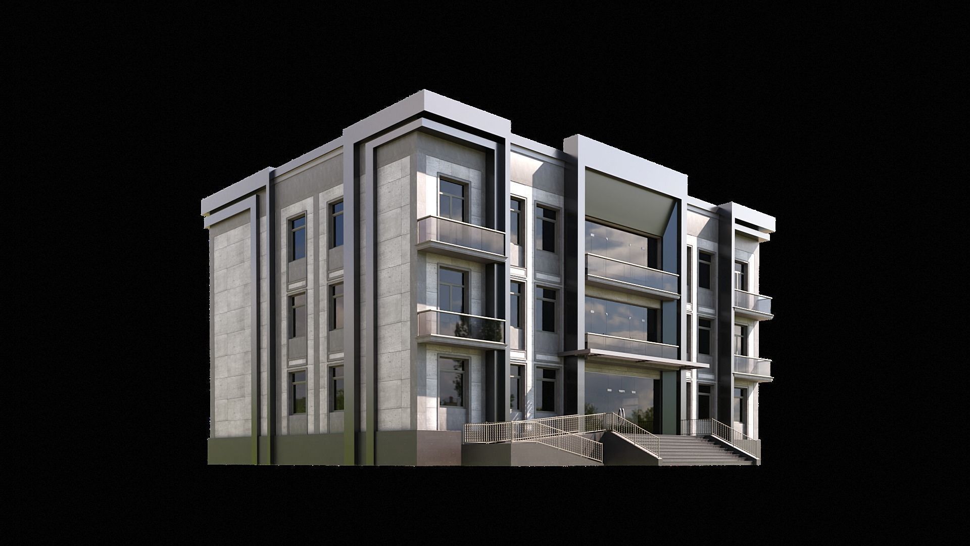 08 Multi-Story Apartment 3D model_3