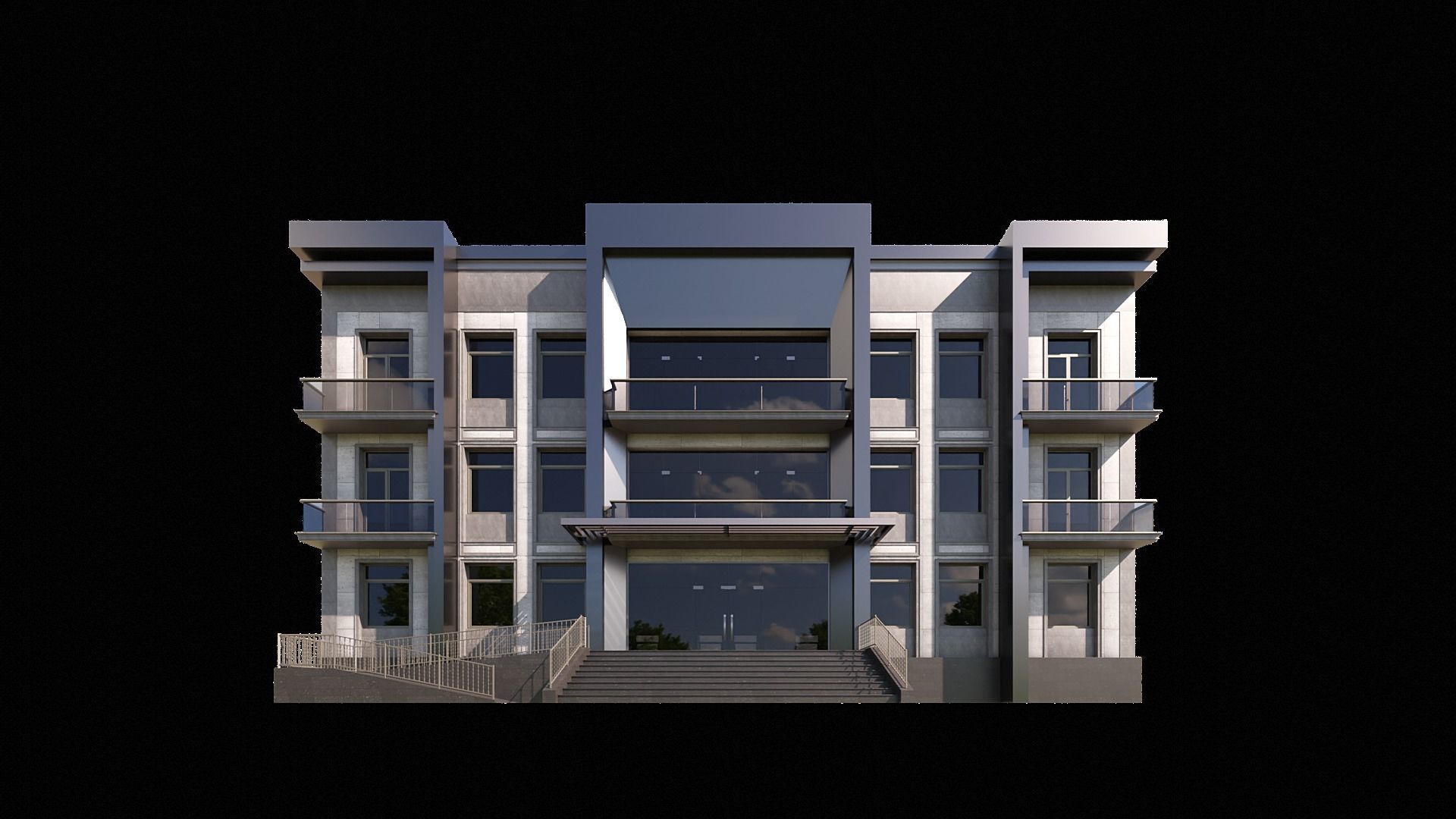 08 Multi-Story Apartment 3D model_1