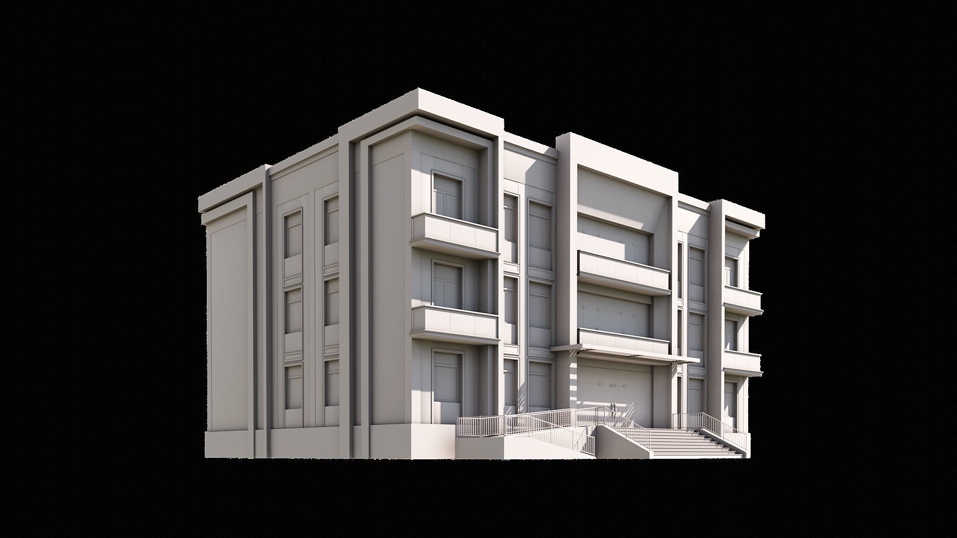 08 Multi-Story Apartment 3D model_4