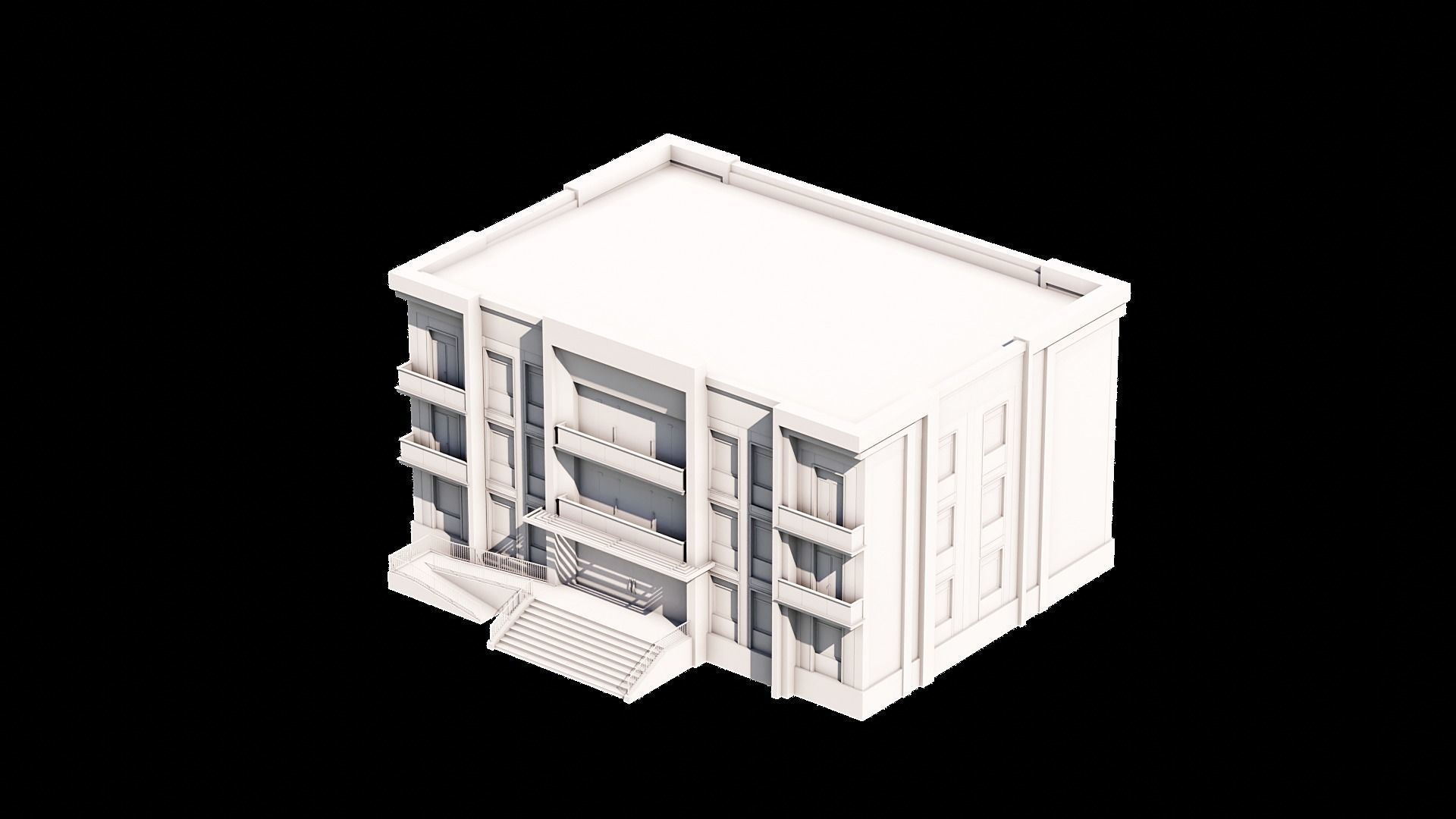 08 Multi-Story Apartment 3D model_10