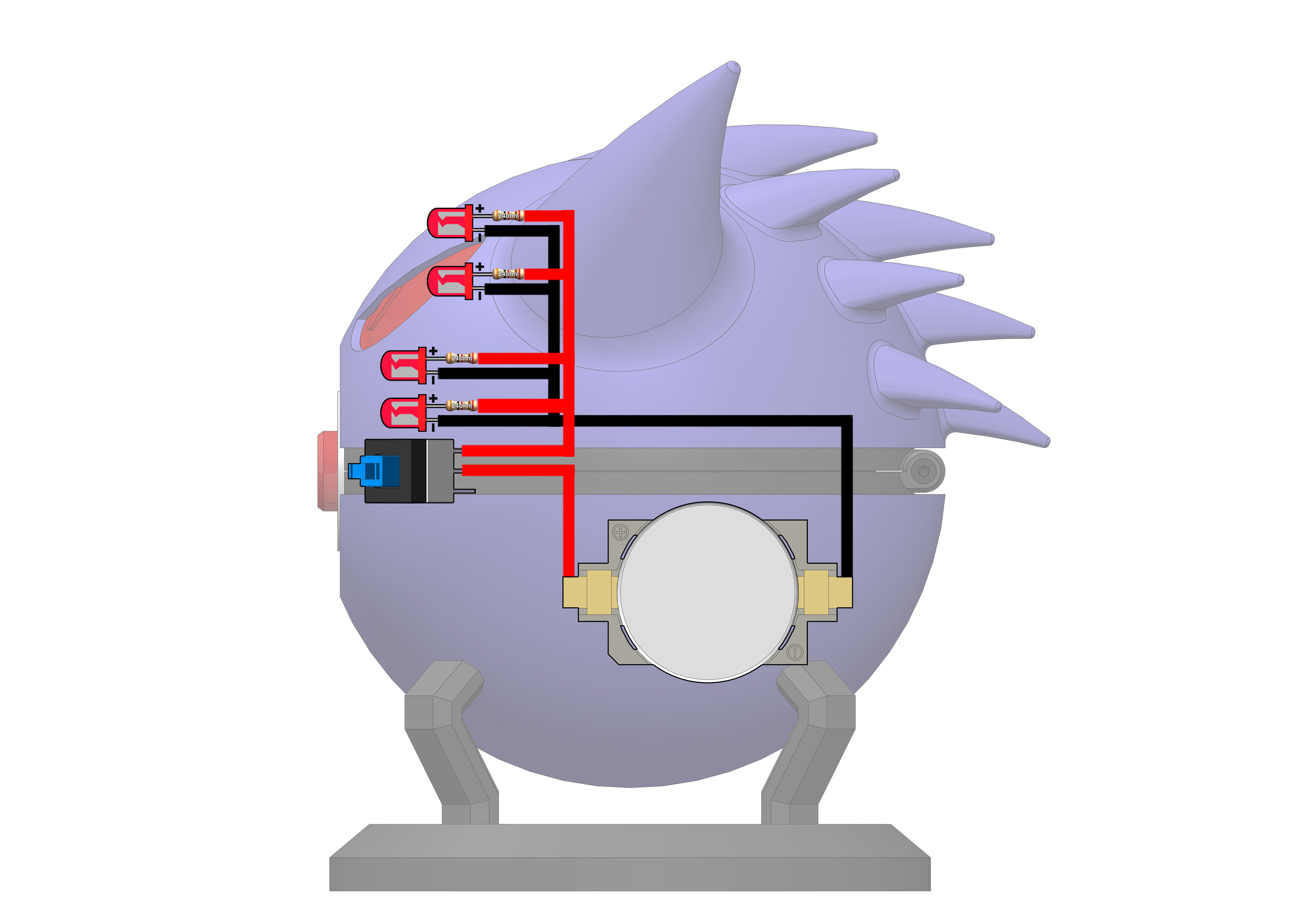 Gengar PokeBall - Printable 3d model - STL files - Personal Use 3D print model_26