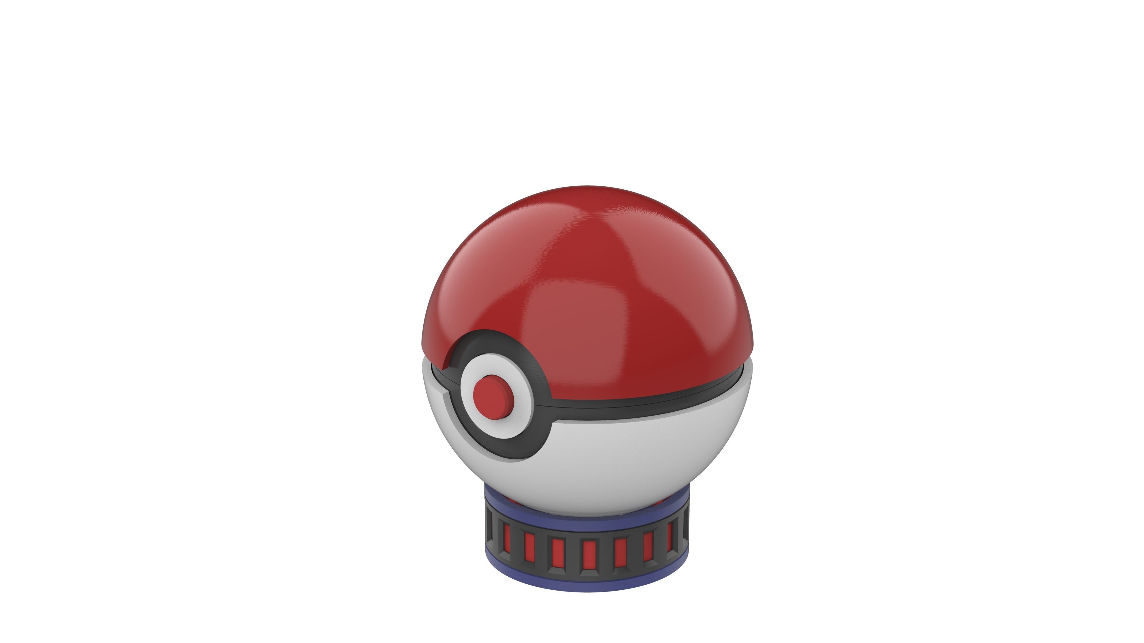 Gengar PokeBall - Printable 3d model - STL files - Personal Use 3D print model_18