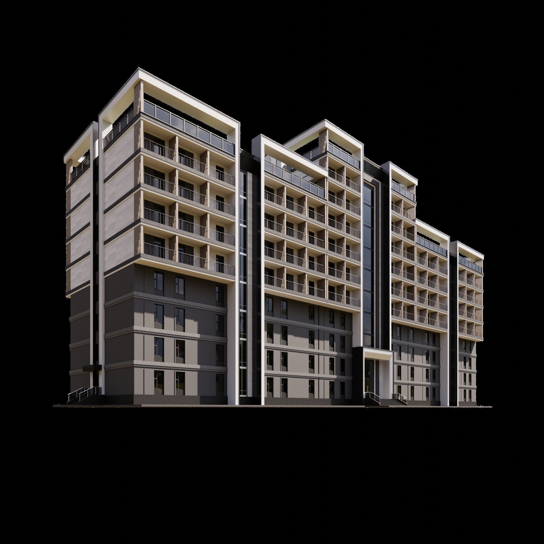 05 Hostel Building 3D model_4