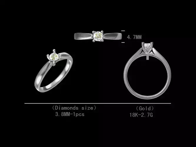 Single Diamond Engagement Ring Ready For Sale At lowest Price