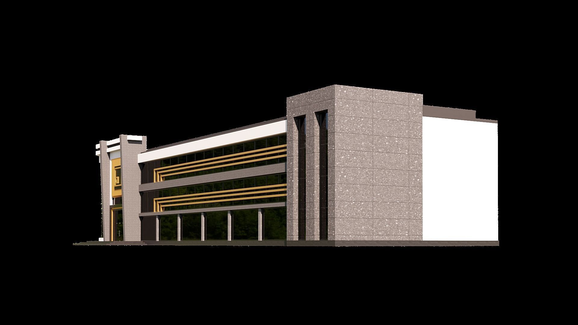 10 Contemporary Building 3D model_6