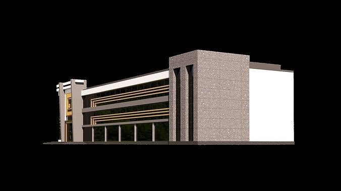 10 Contemporary Building 3D model 7