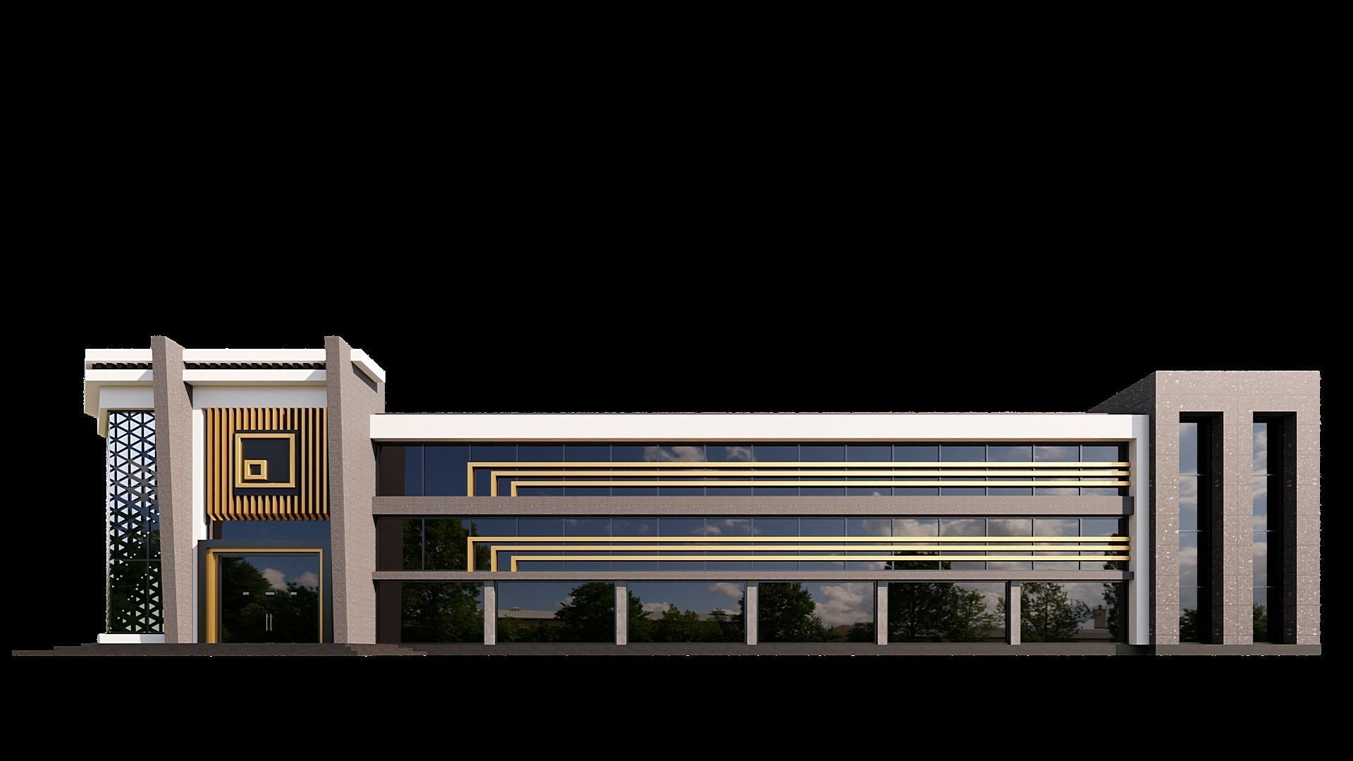 10 Contemporary Building 3D model_2