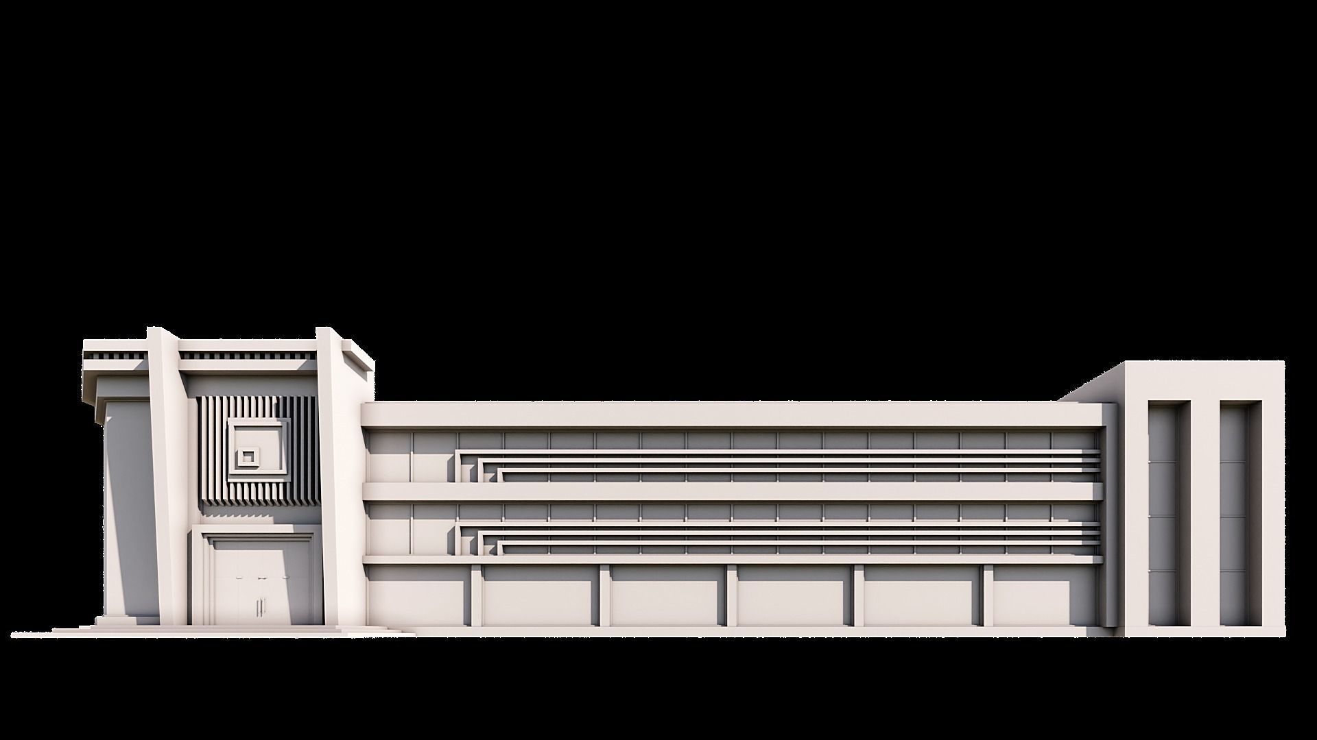 10 Contemporary Building 3D model_1