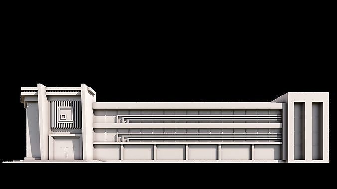 10 Contemporary Building 3D model 2