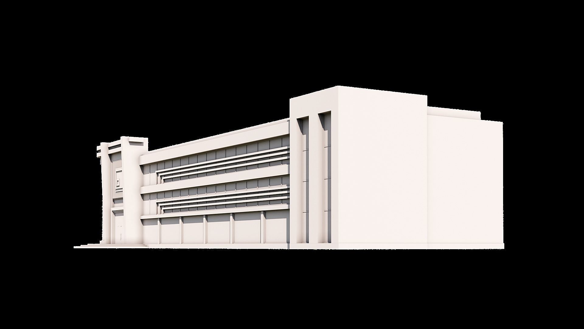 10 Contemporary Building 3D model_5
