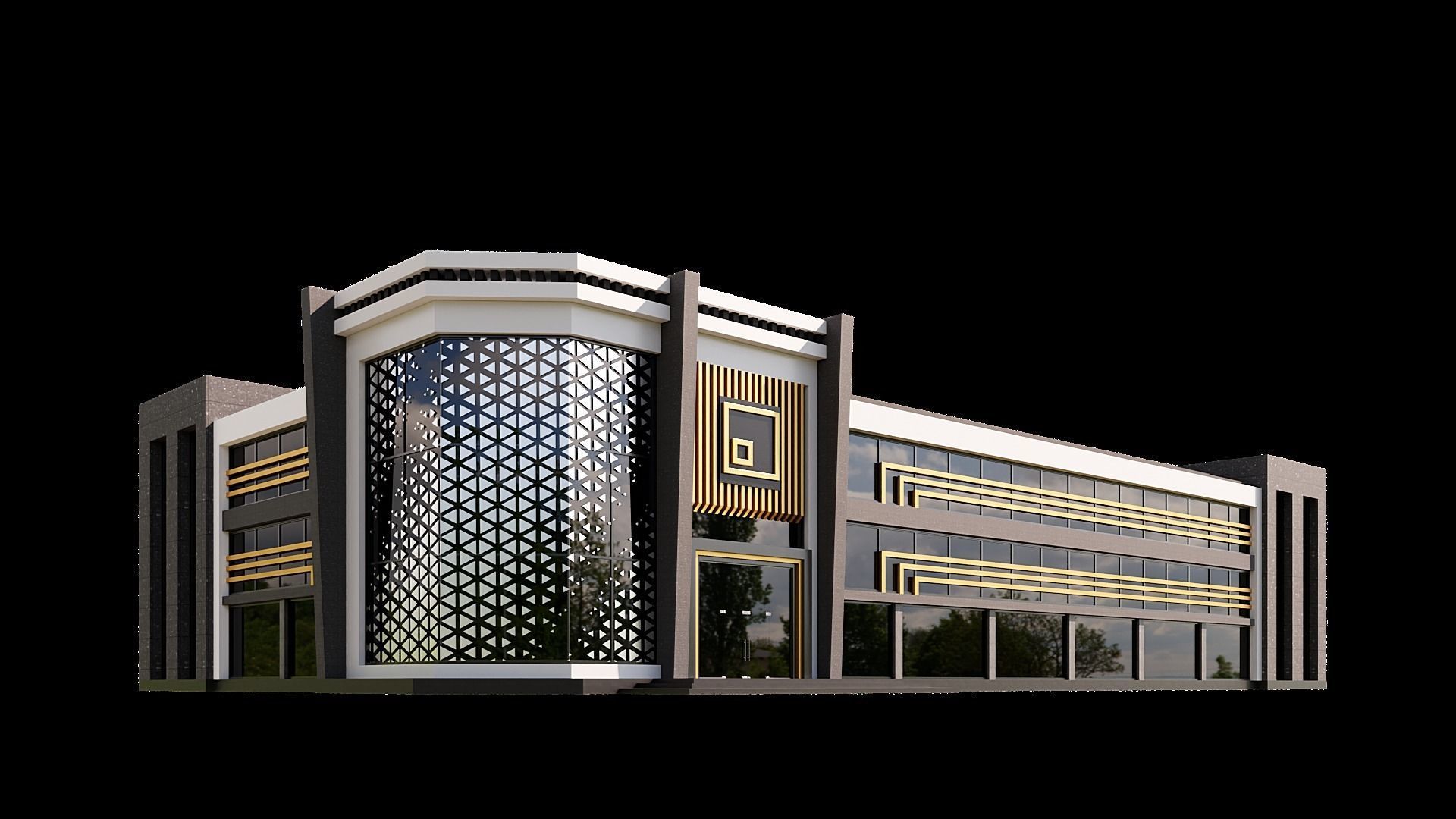 10 Contemporary Building 3D model_4