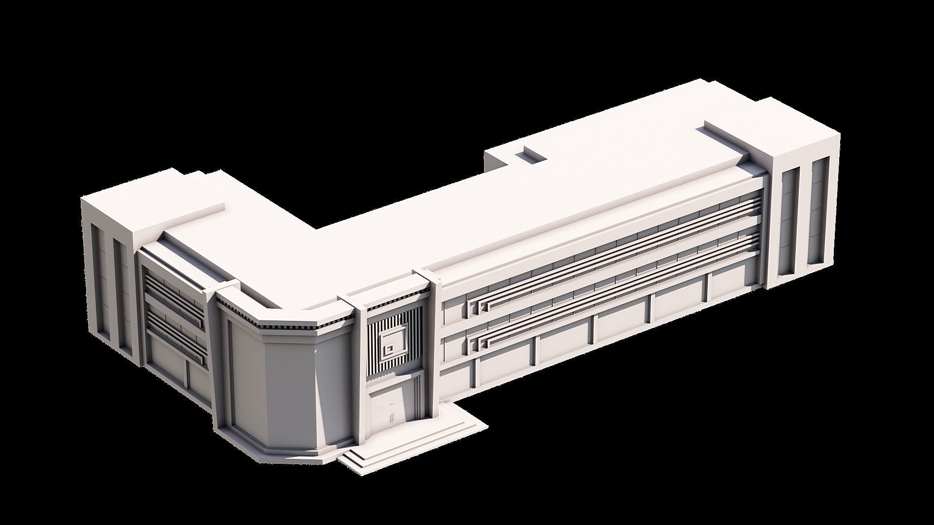 10 Contemporary Building 3D model_7