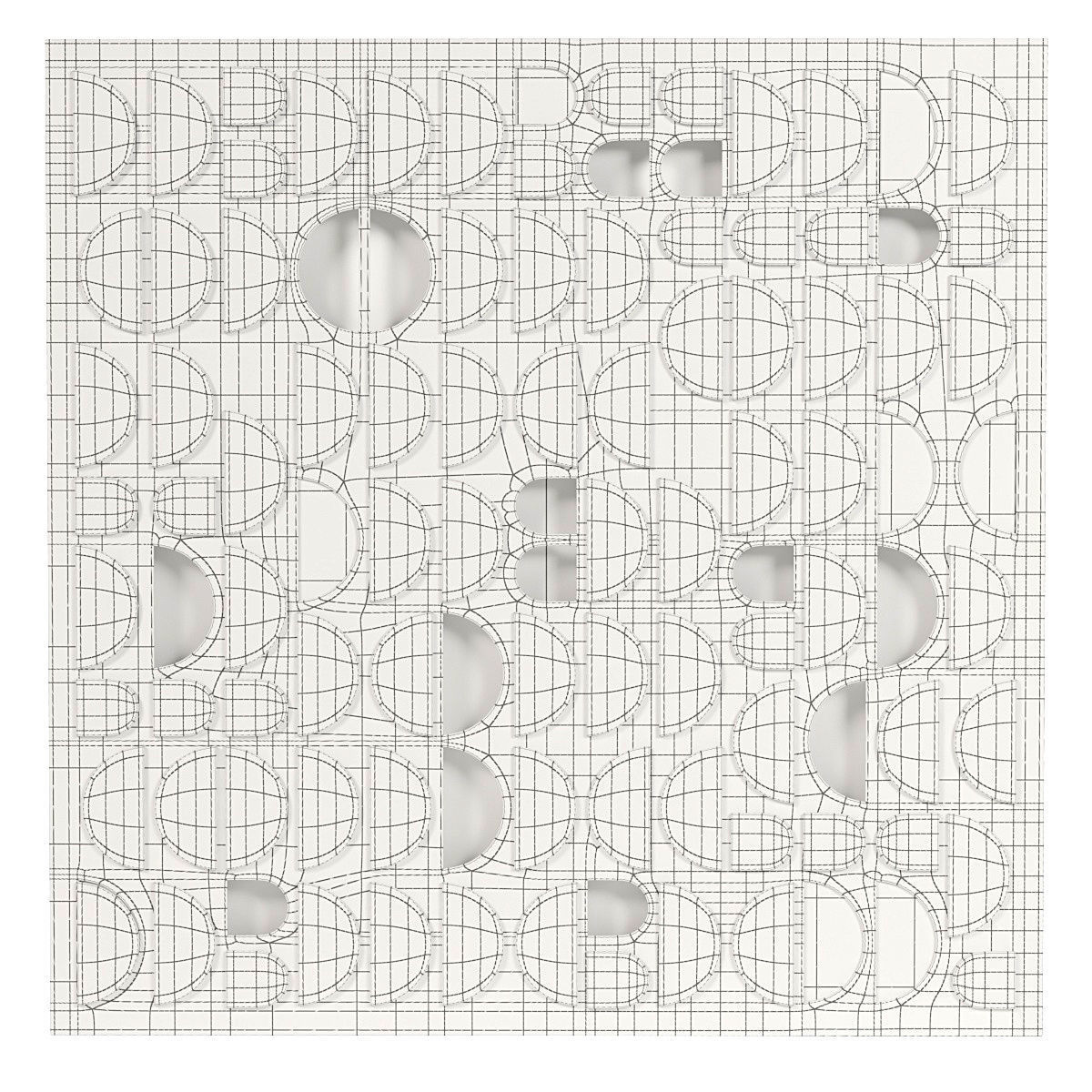 Paul Bik Composition H1 Painting 3D model_3