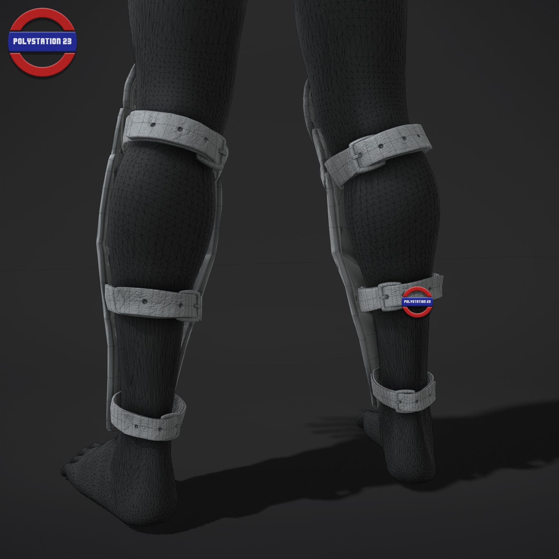 Ancient Fantasy armour v6 Game ready Low-poly 3D model_14