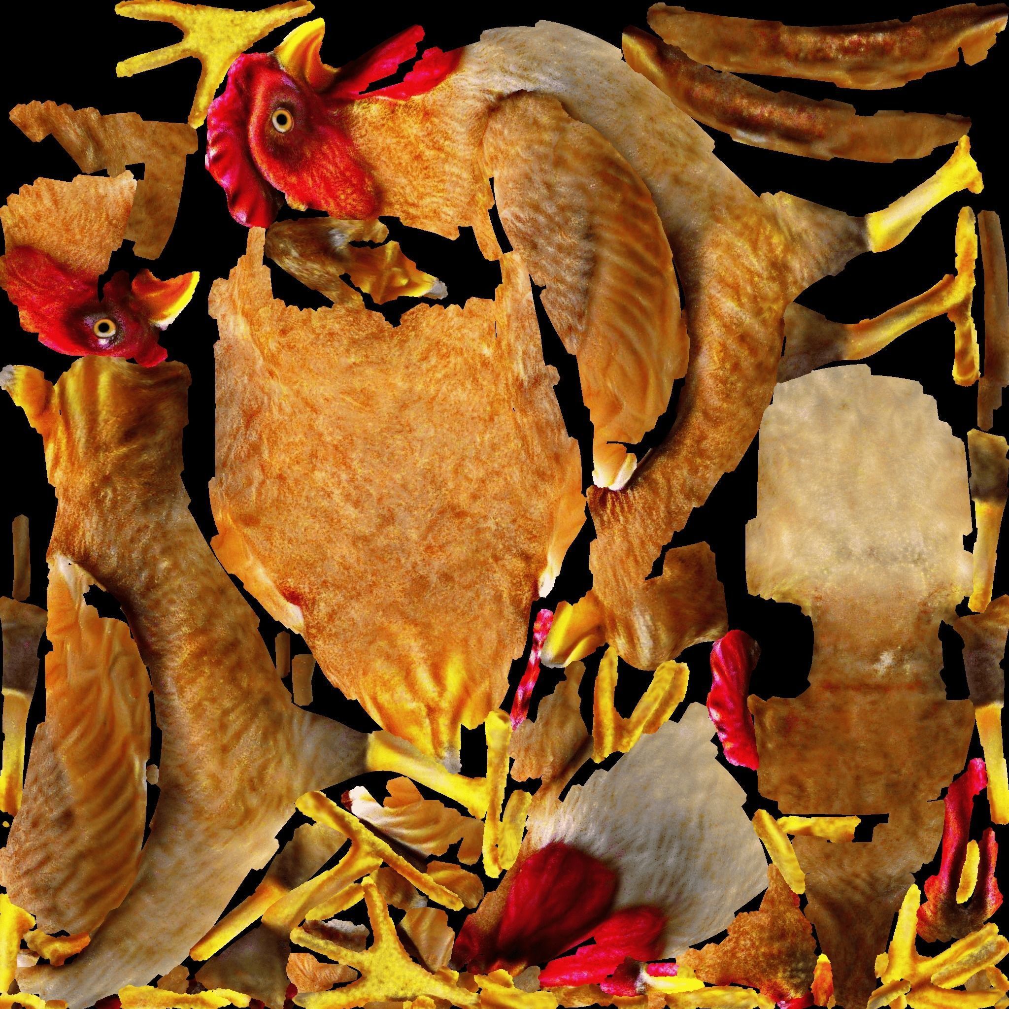 Chicken Free 3D model_8