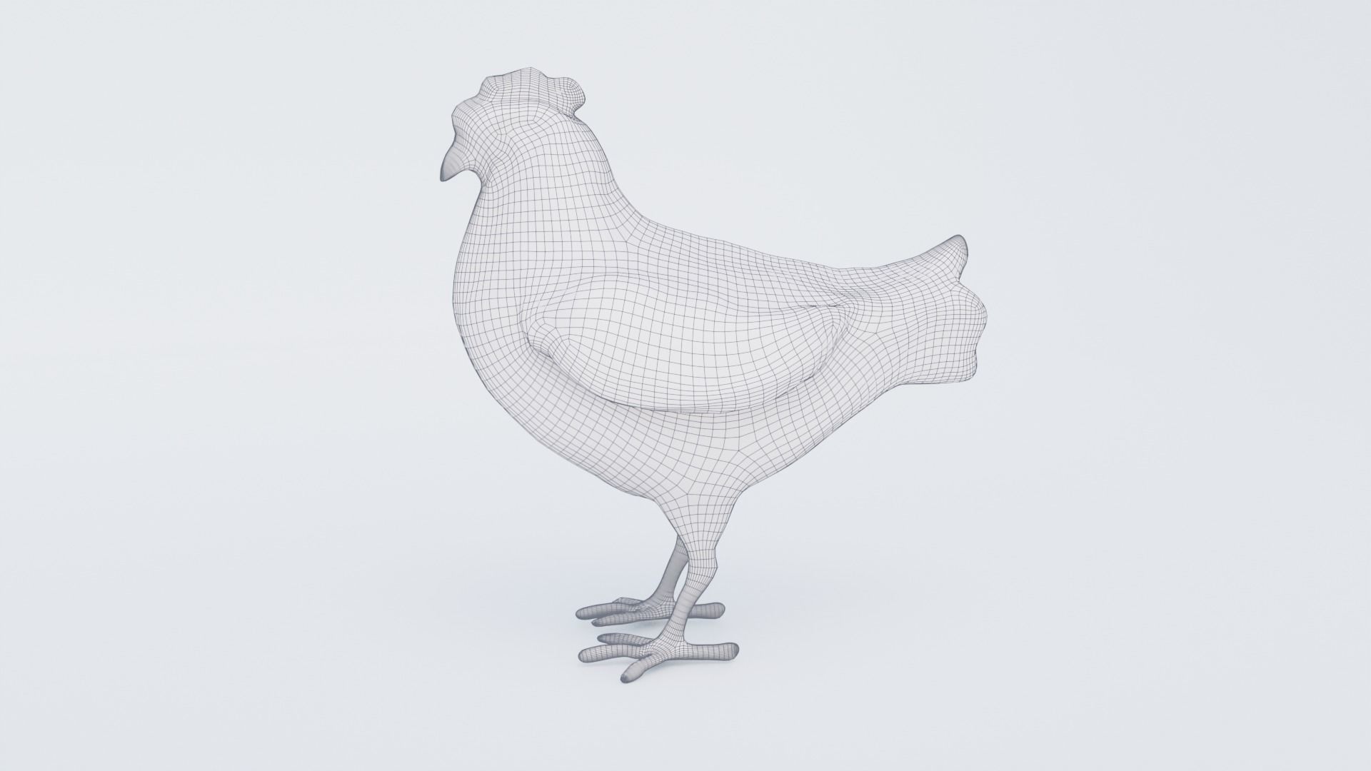 Chicken Free 3D model_7