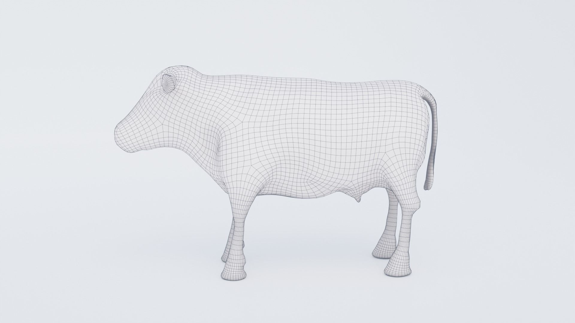 Cow Animal Free 3D model_7