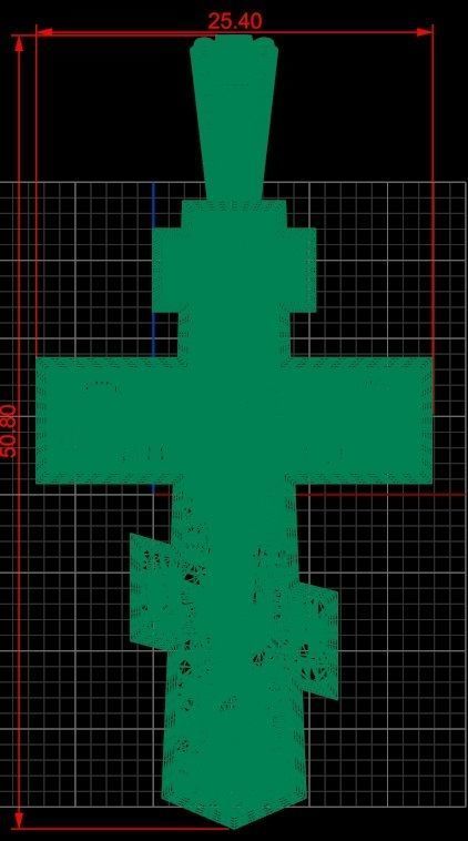 Krest cross 16 3D print model_8