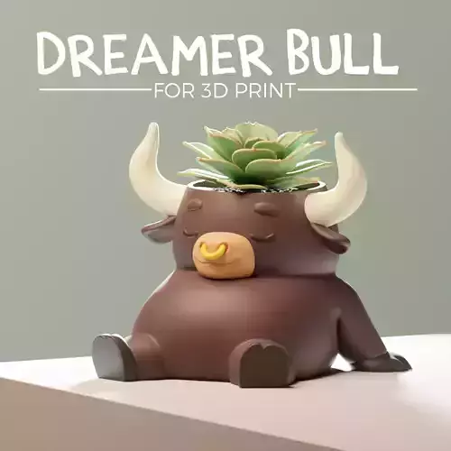 Dreamer Bull - Planter- Plant pot