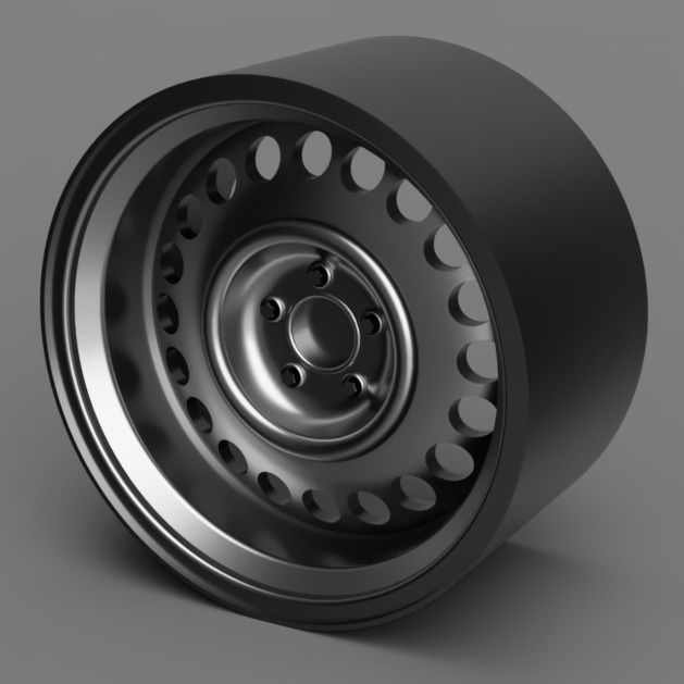 1 24  Scale 17 INCH BANDED STEELIES WITH NANKANG NS2 STYLE TIRES 3D print model_4