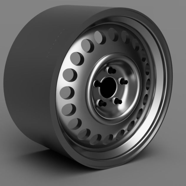 1 24  Scale 17 INCH BANDED STEELIES WITH NANKANG NS2 STYLE TIRES 3D print model_2